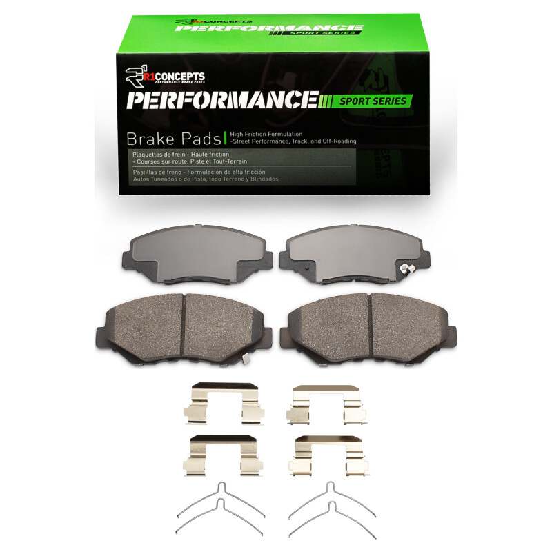 R1 03-08 Honda Pilot Front Performance Sport Pads & Hardware Kit