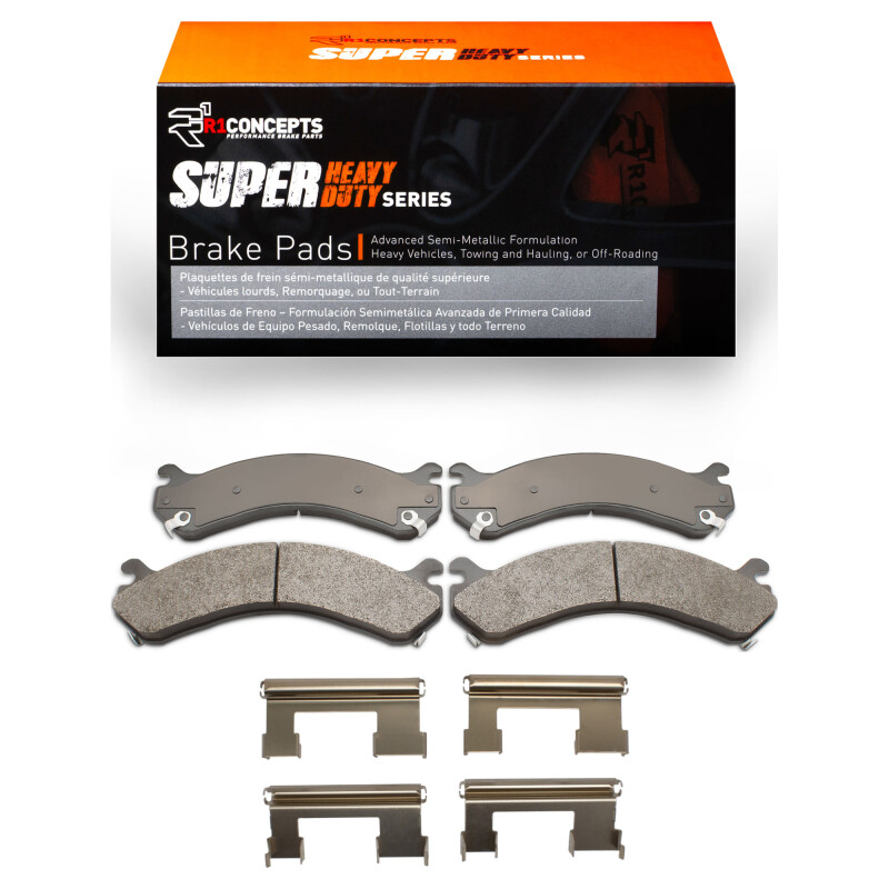 R1 01-10 Chevrolet Silverado 3500 Rear Super Duty Pads & Hardware Kit
