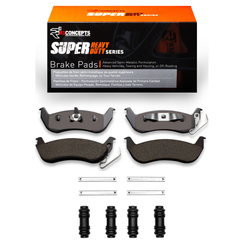 R1 03-11 Ford Ranger (USA/Canada) Rear Super Duty Pads & Hardware Kit