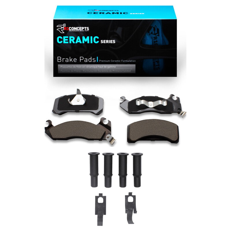 R1 82-82 Ford Fairmont Front Ceramic Pads & Hardware Kit