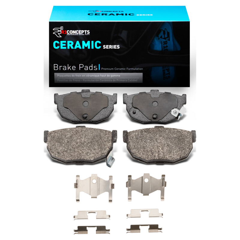R1 84-84 Nissan Maxima Rear Ceramic Pads & Hardware Kit