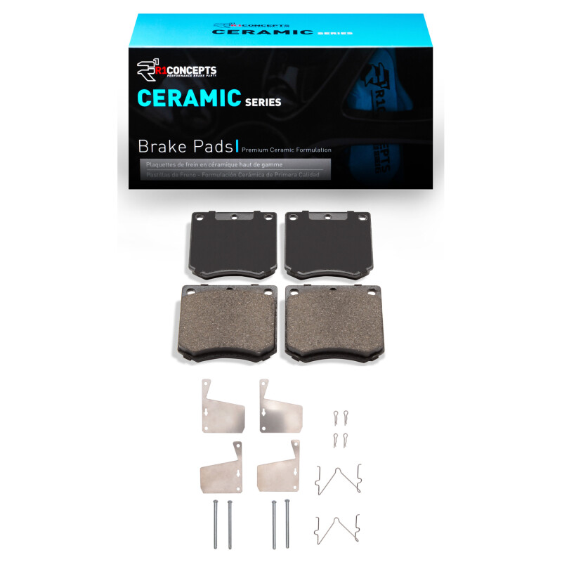 R1 70-83 DeLorean DMC 12 Front Ceramic Pads & Hardware Kit