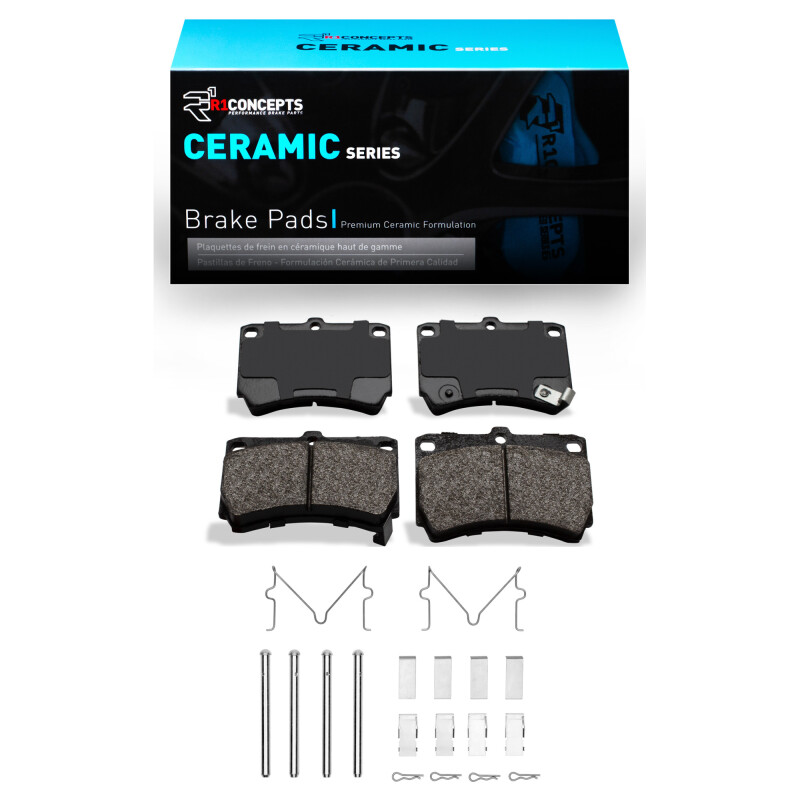 R1 90-02 Ford ASPIRE Front Ceramic Pads & Hardware Kit
