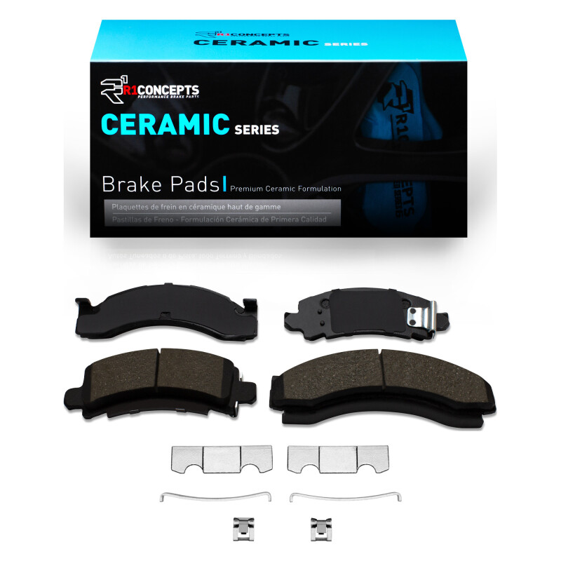 R1 71-05 Chevrolet G30 Front/Rear Ceramic Pads & Hardware Kit