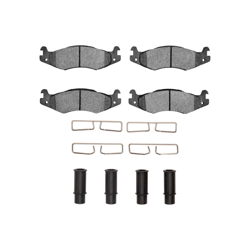R1 92-06 Hummer H1 Front/Rear Ceramic Pads & Hardware Kit