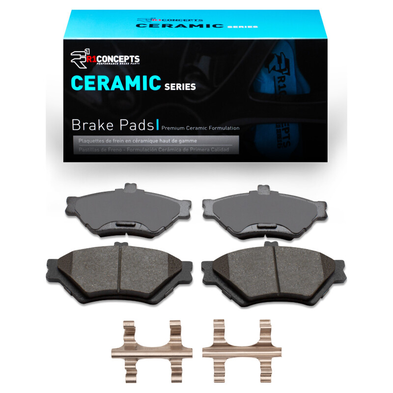 R1 95-97 Ford Crown Victoria Front Ceramic Pads & Hardware Kit
