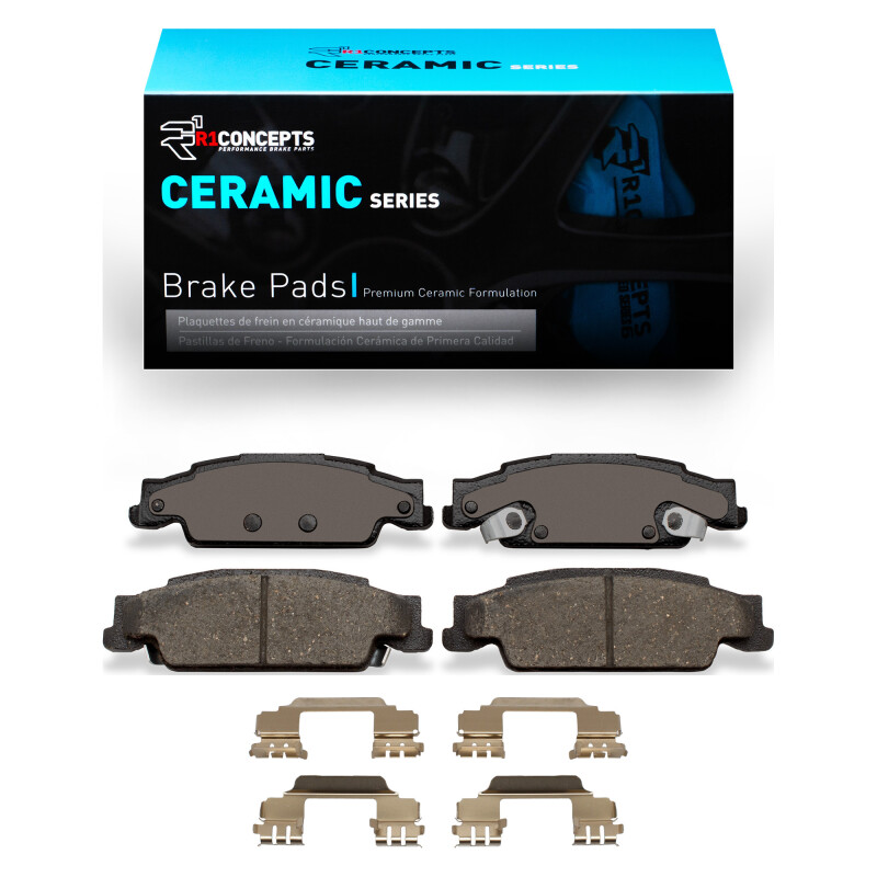 R1 03-11 Cadillac CTS Rear Ceramic Pads & Hardware Kit