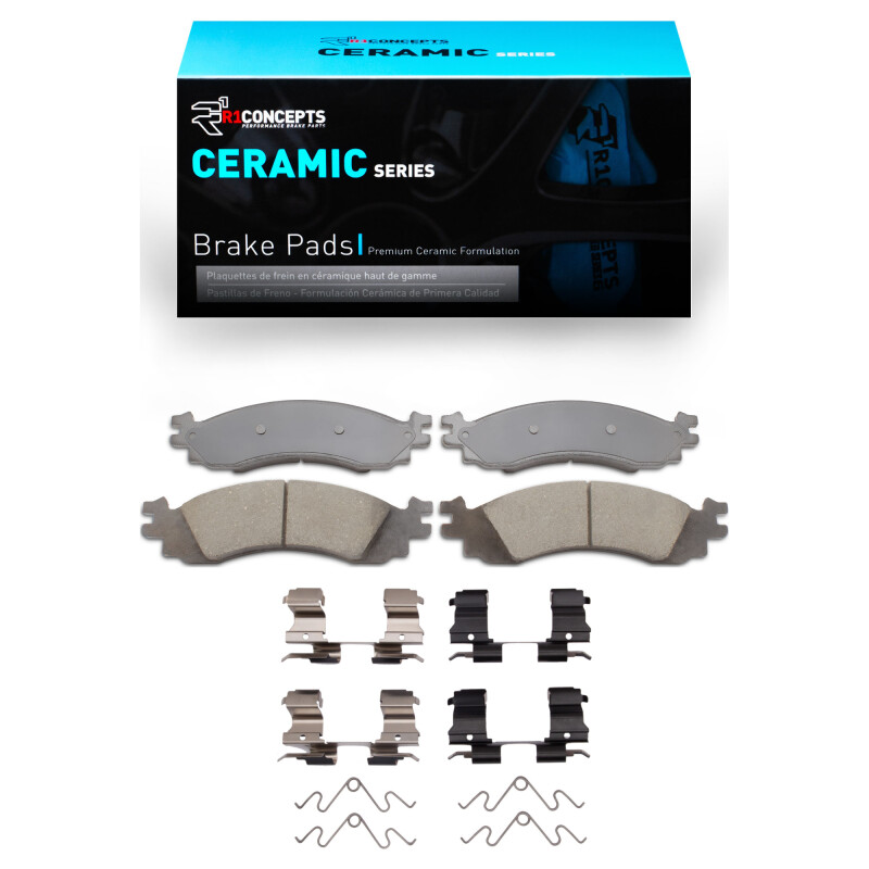R1 06-12 Ford Taurus SHO Front Ceramic Pads & Hardware Kit