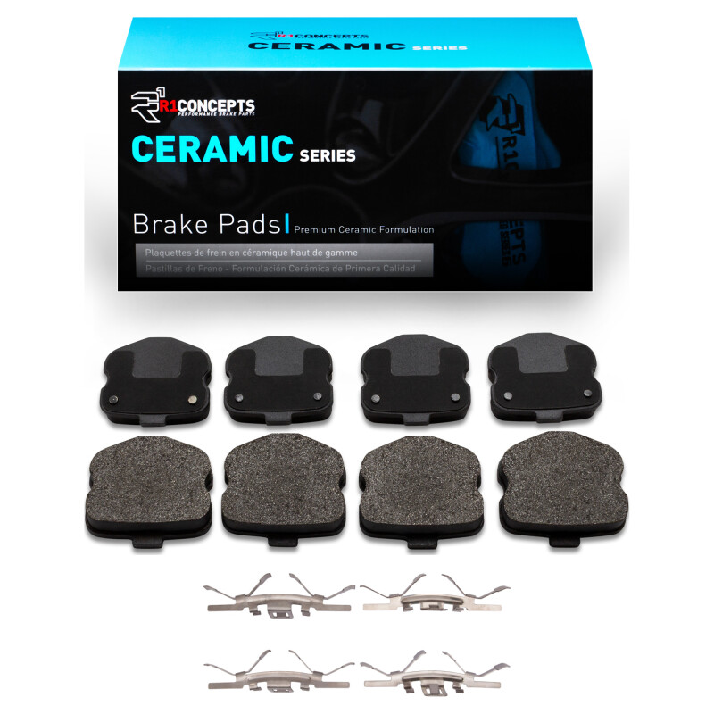 R1 06-13 Chevrolet Corvette Rear Ceramic Pads & Hardware Kit