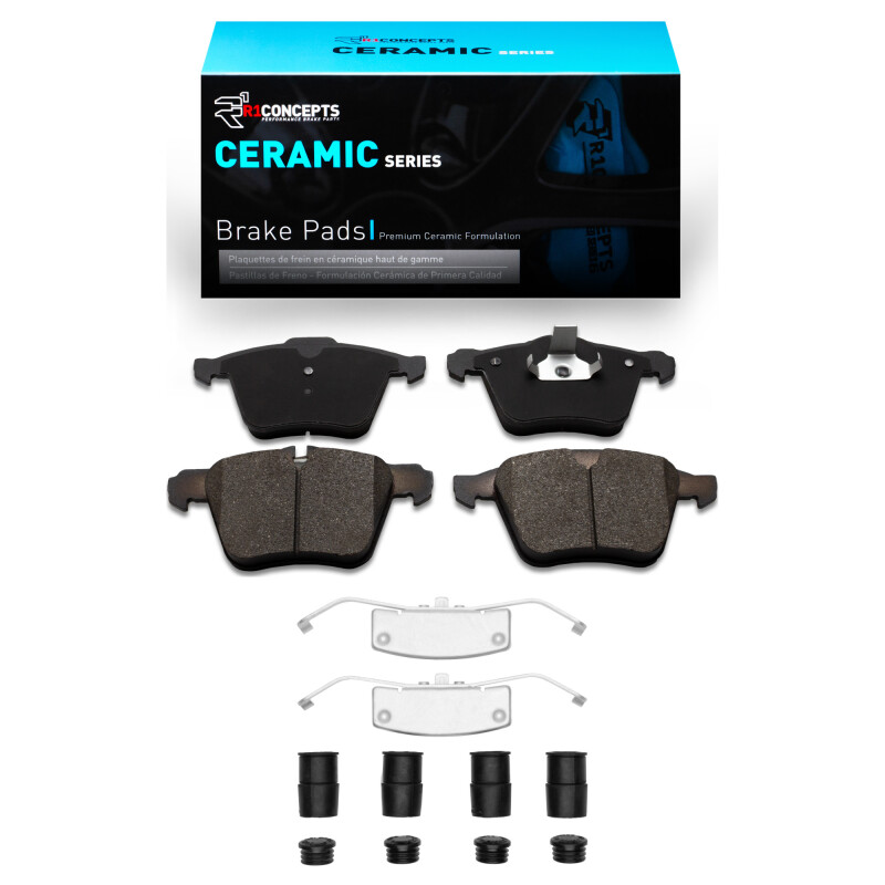 R1 10-19 Jaguar XF Front Ceramic Pads & Hardware Kit