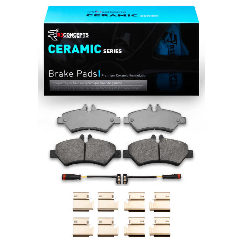 R1 06-18 Dodge Sprinter 3500 Rear Ceramic Pads & Hardware Kit