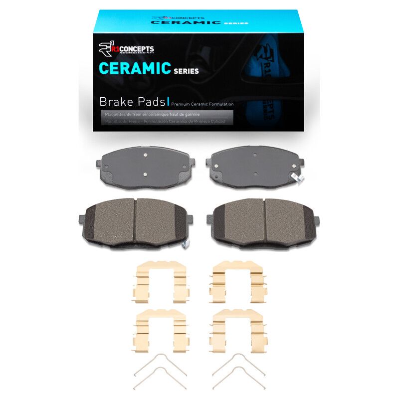 R1 09-13 Hyundai Elantra Front Ceramic Pads & Hardware Kit