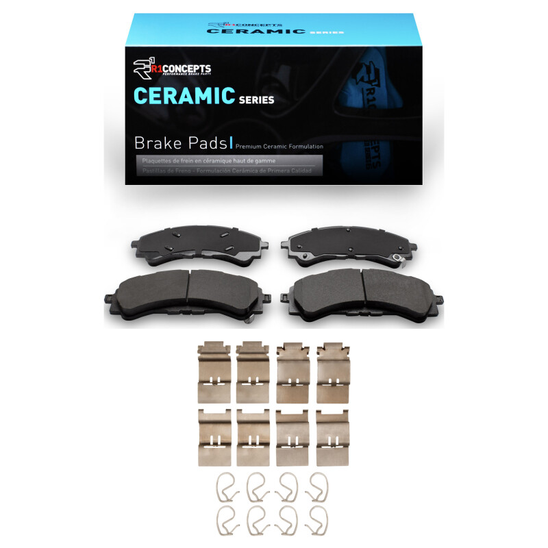 R1 -25 Ford Ranger (USA/Canada) Front Ceramic Pads & Hardware Kit