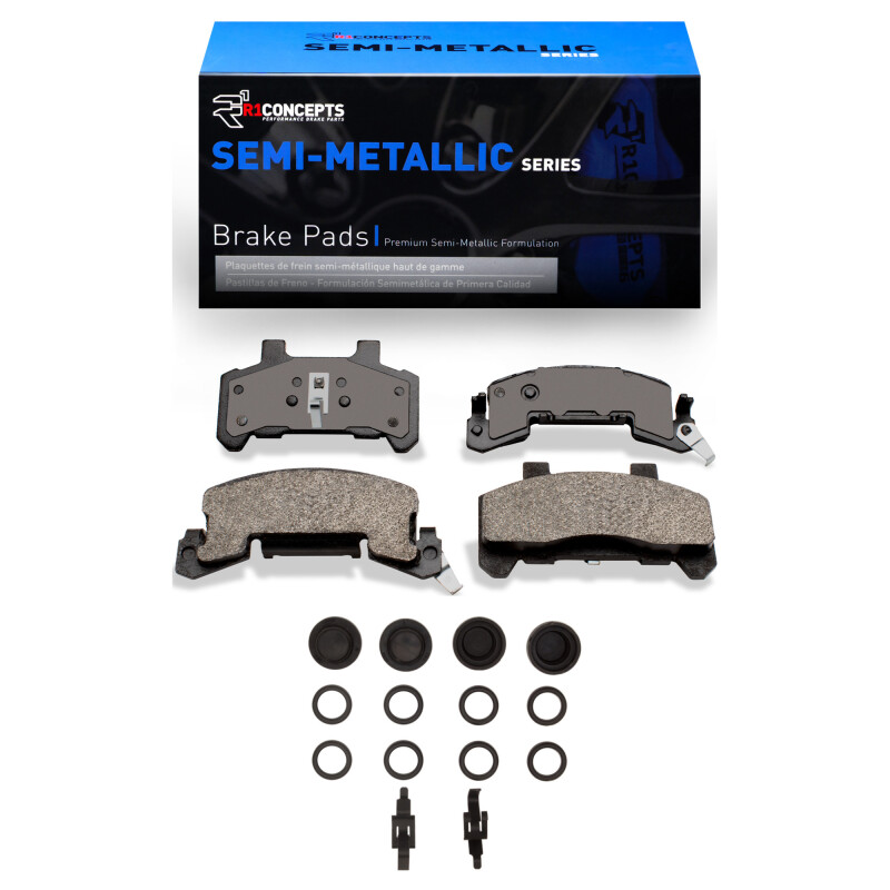 R1 82-89 Buick Skyhawk Front Semi Met Pads & Hardware Kit