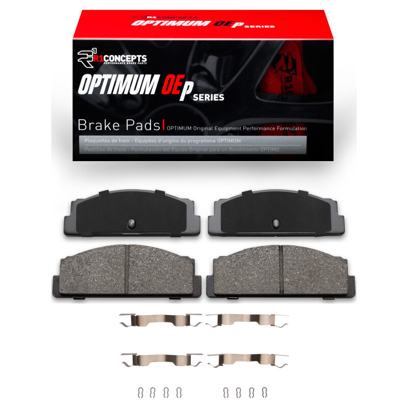R1 66-83 Fiat X-1/9 Rear Optimum OE Pads & Hardware Kit