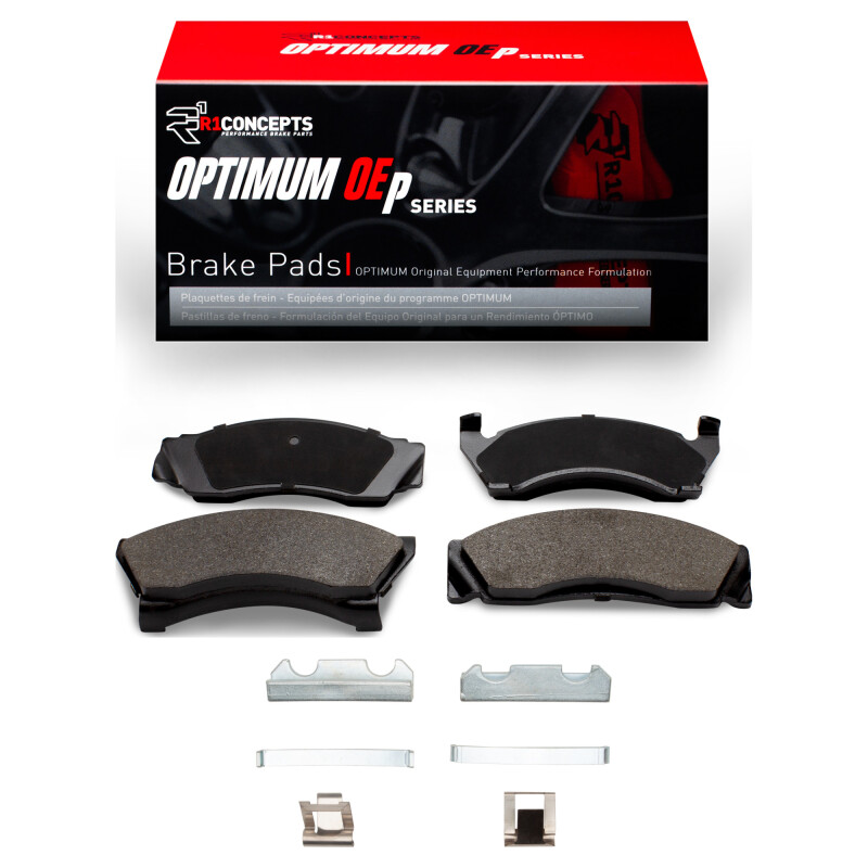R1 75-80 Ford Granada Rear Optimum OE Pads & Hardware Kit