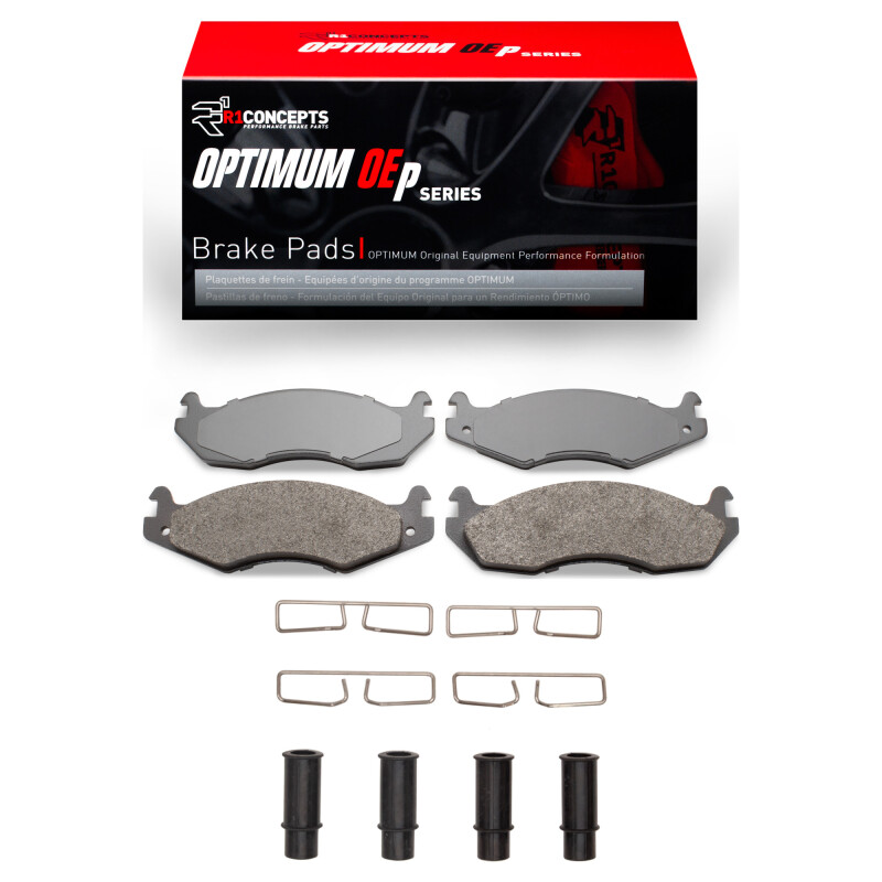 R1 82-92 American Motors CONCORD Front Optimum OE Pads & Hardware Kit