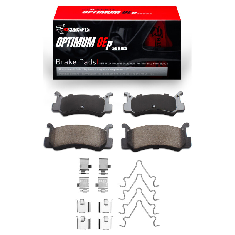 R1 87-95 Mazda 323 Rear Optimum OE Pads & Hardware Kit