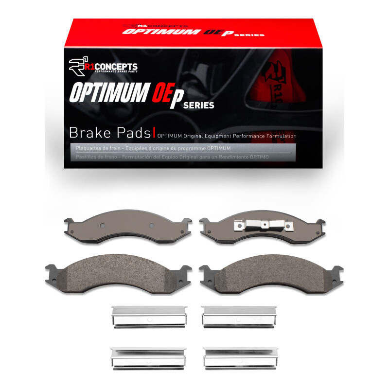 R1 92-94 Ford E-350 Econoline Front Optimum OE Pads & Hardware Kit