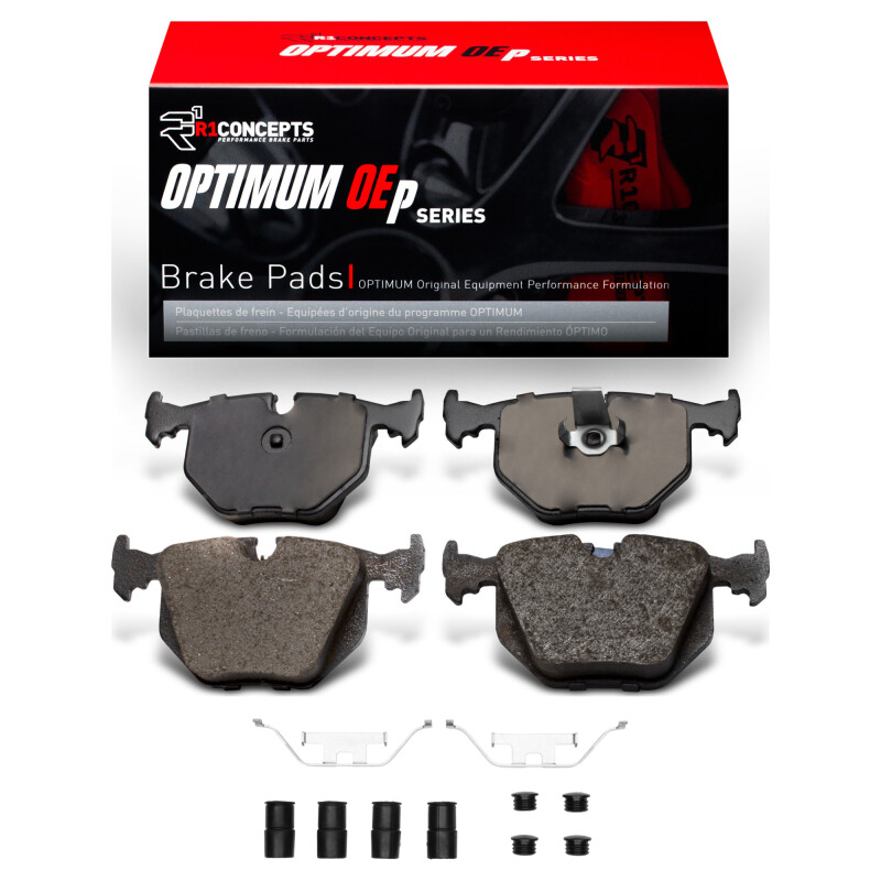 R1 91-08 BMW 740I Rear Optimum OE Pads & Hardware Kit