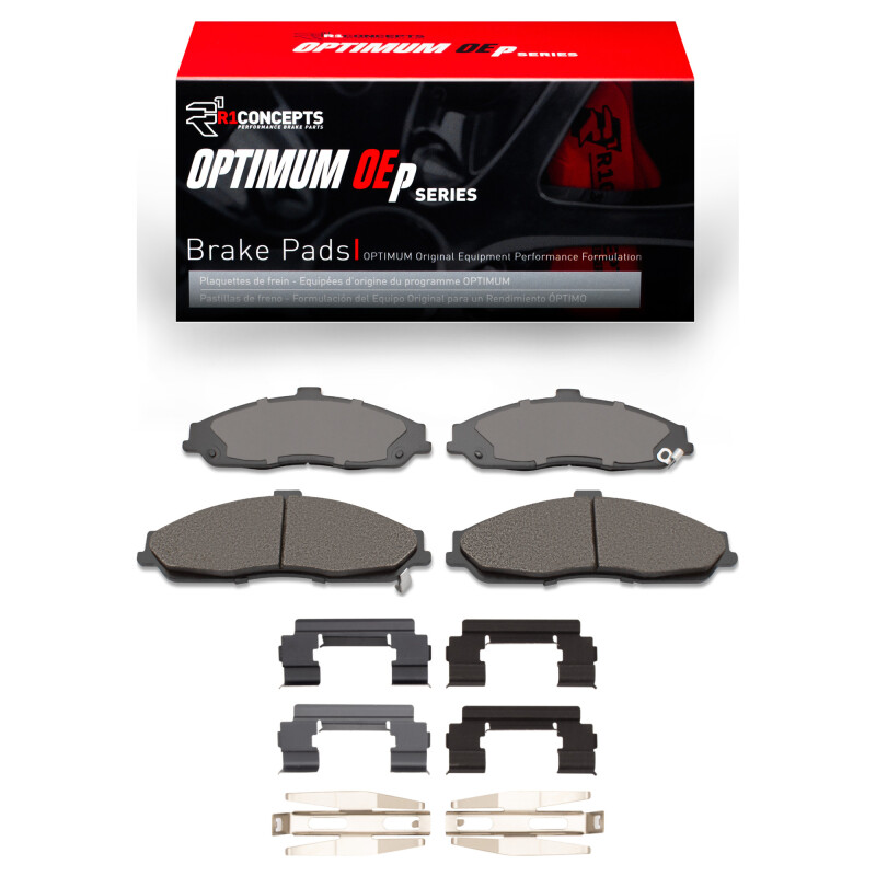 R1 11-13 Chevrolet Corvette Front Optimum OE Pads & Hardware Kit