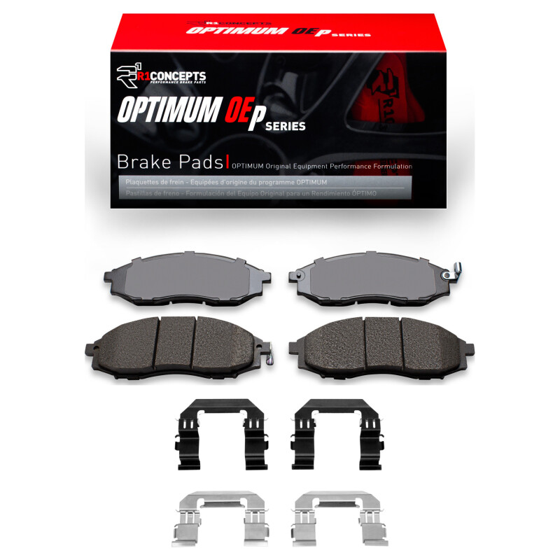 R1 00-04 Nissan Xterra Front Optimum OE Pads & Hardware Kit