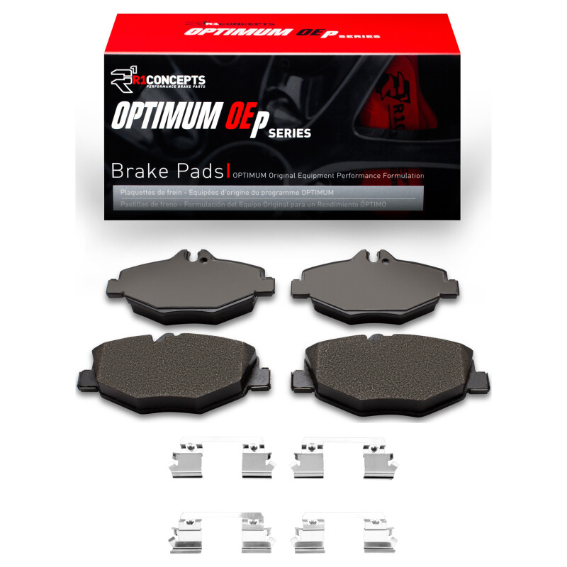 R1 03-09 Mercedes-Benz E350 Front Optimum OE Pads & Hardware Kit
