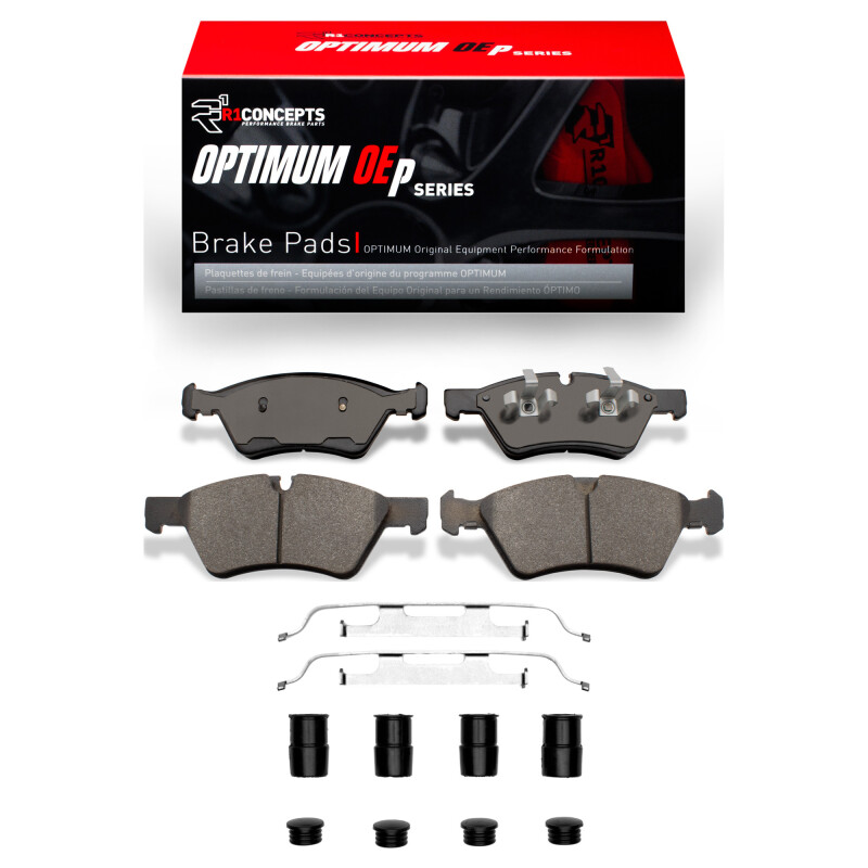 R1 05-12 Mercedes-Benz ML500 (USA/Canada) Front Optimum OE Pads & Hardware Kit