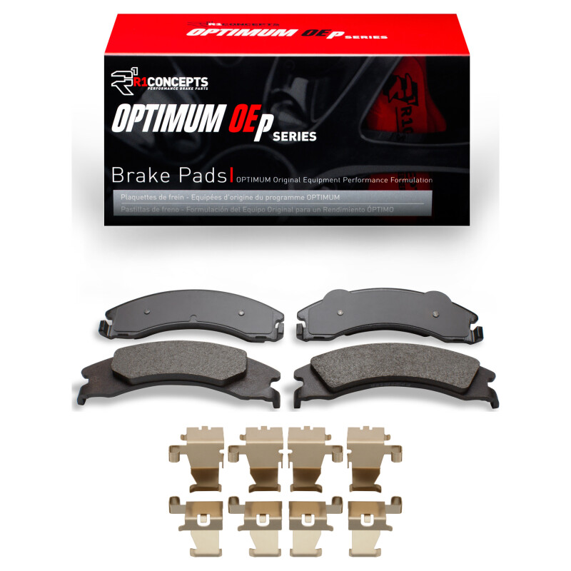 R1 08-25 Ford E-350 Super Duty Rear Optimum OE Pads & Hardware Kit