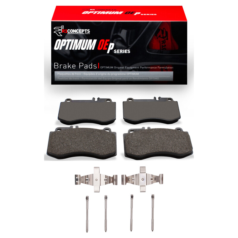 R1 10-11 Mercedes-Benz E550 Front Optimum OE Pads & Hardware Kit