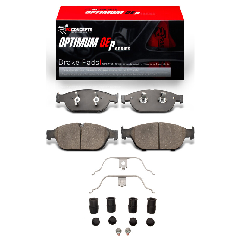 R1 12-14 Audi A6 Quattro Front Optimum OE Pads & Hardware Kit