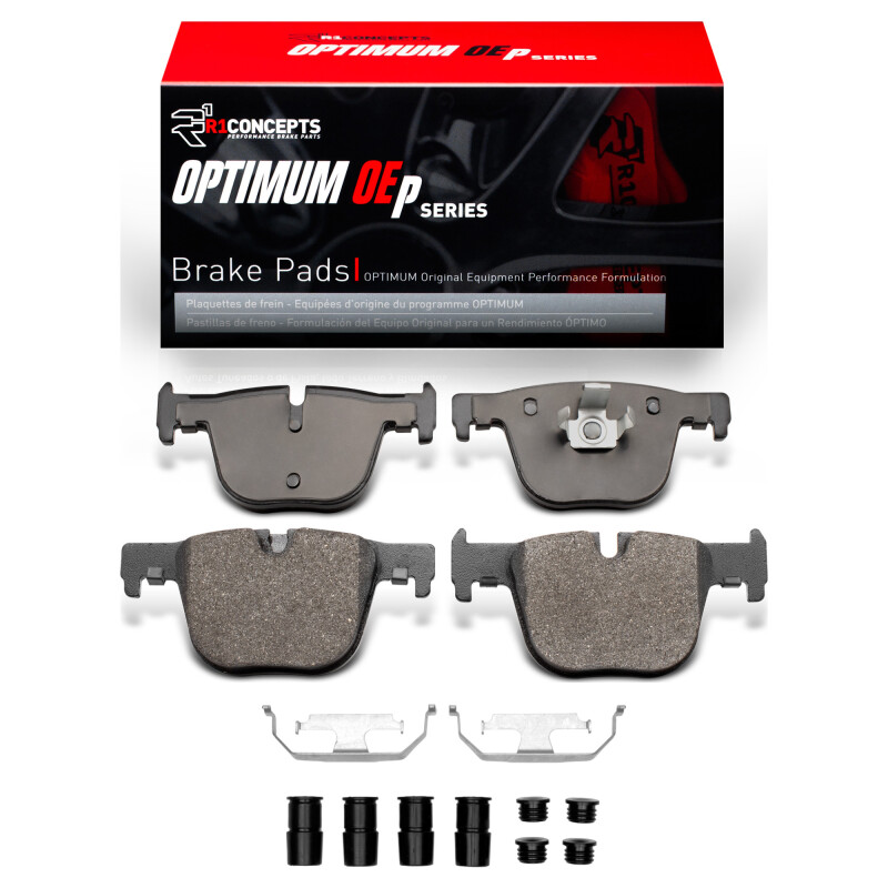 R1 12-20 BMW 330I Rear Optimum OE Pads & Hardware Kit