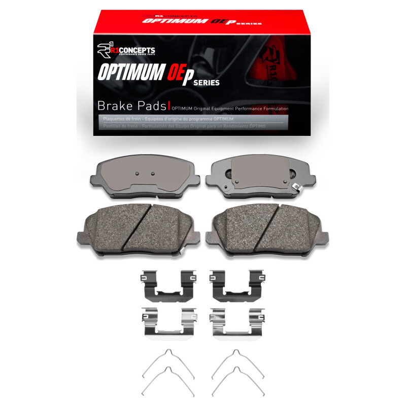 R1 16-17 Hyundai Veloster Front Optimum OE Pads & Hardware Kit