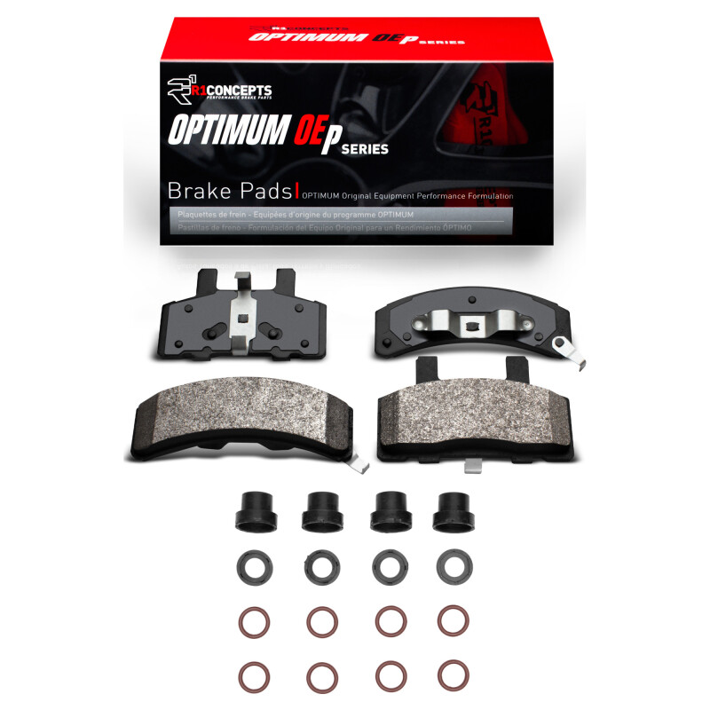 R1 88-02 Cadillac COMMERCIAL CHASSIS Front Optimum OE Pads & Hardware Kit