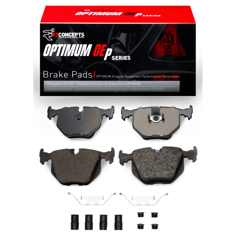 R1 01-10 BMW X3 Rear Optimum OE Pads & Hardware Kit