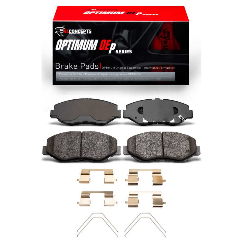 R1 13-14 Honda Fit (USA/Canada) Front Optimum OE Pads & Hardware Kit