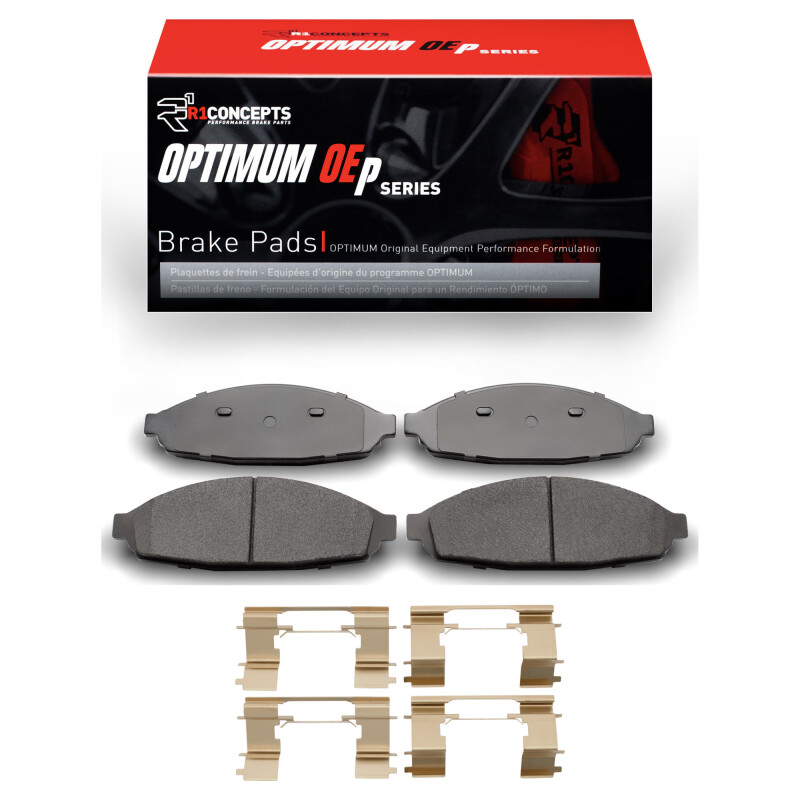 R1 03-11 Ford Crown Victoria Front Optimum OE Pads & Hardware Kit