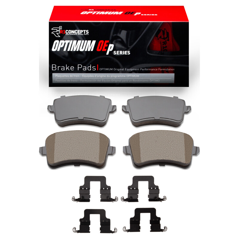 R1 12-17 Audi A4 Quattro Rear Optimum OE Pads & Hardware Kit