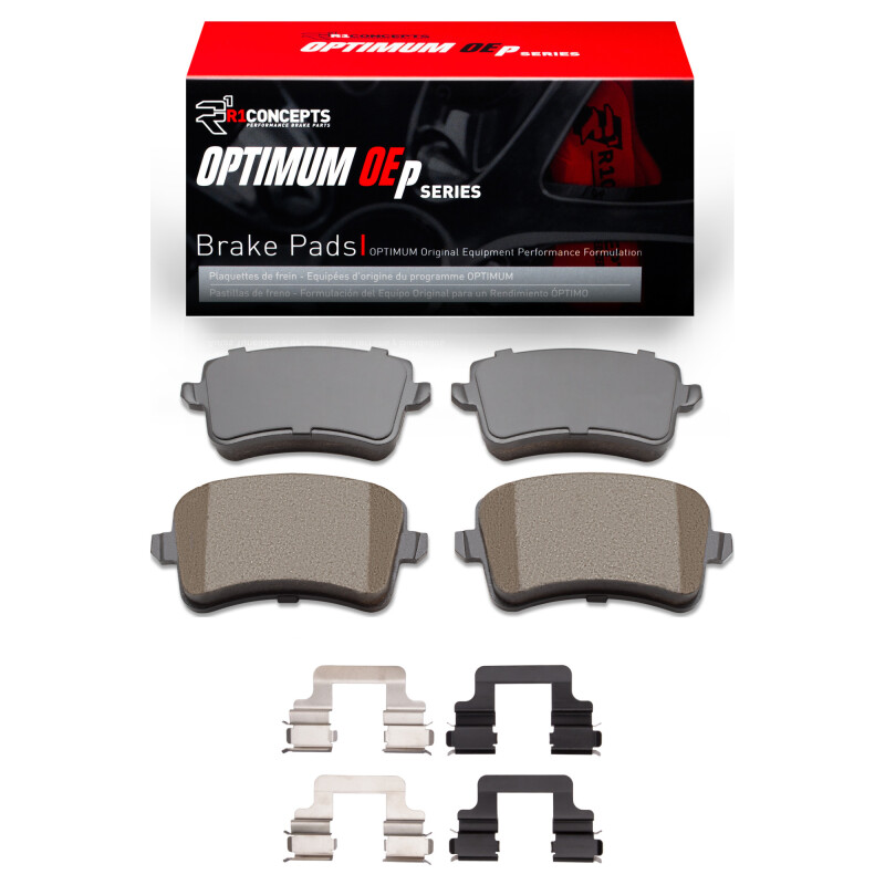 R1 13-17 Audi Q5 (USA/Canada Excl Hybrid) Rear Optimum OE Pads & Hardware Kit
