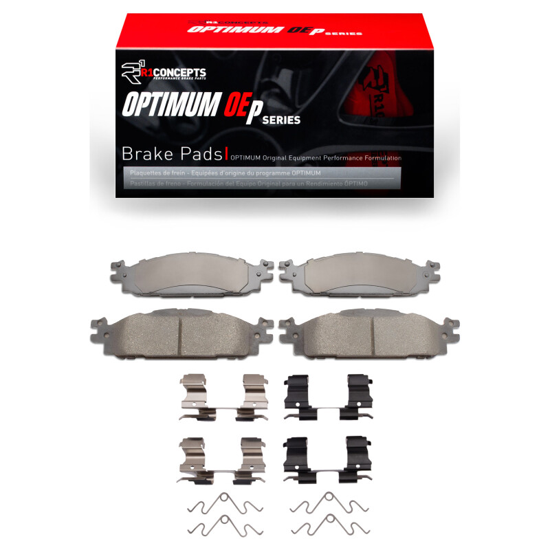 R1 09-10 Ford Taurus SHO Front Optimum OE Pads & Hardware Kit