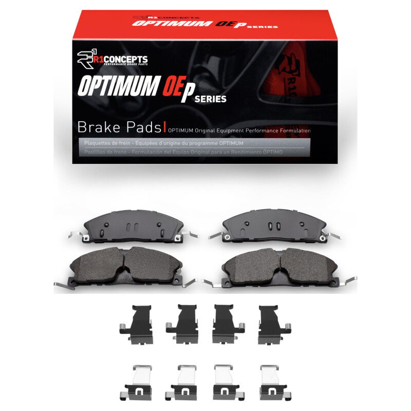 R1 13-19 Ford Explorer Front Optimum OE Pads & Hardware Kit