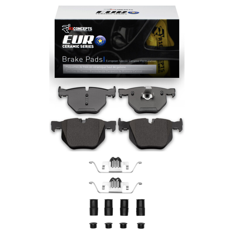 R1 04-10 BMW 528I xDrive Rear Euro Ceramic Pads & Hardware Kit