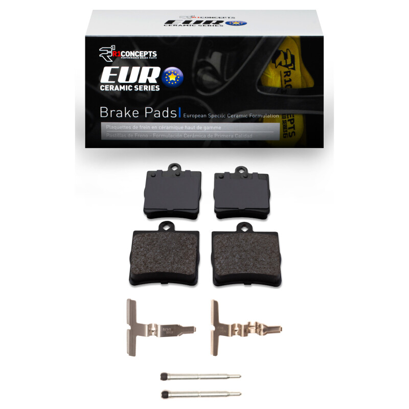 R1 96-15 Chrysler Crossfire Rear Euro Ceramic Pads & Hardware Kit