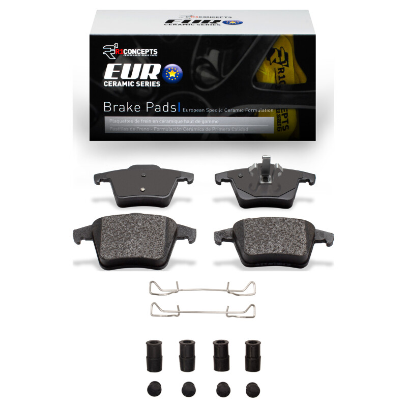 R1 03-14 Volvo XC90 Rear Euro Ceramic Pads & Hardware Kit