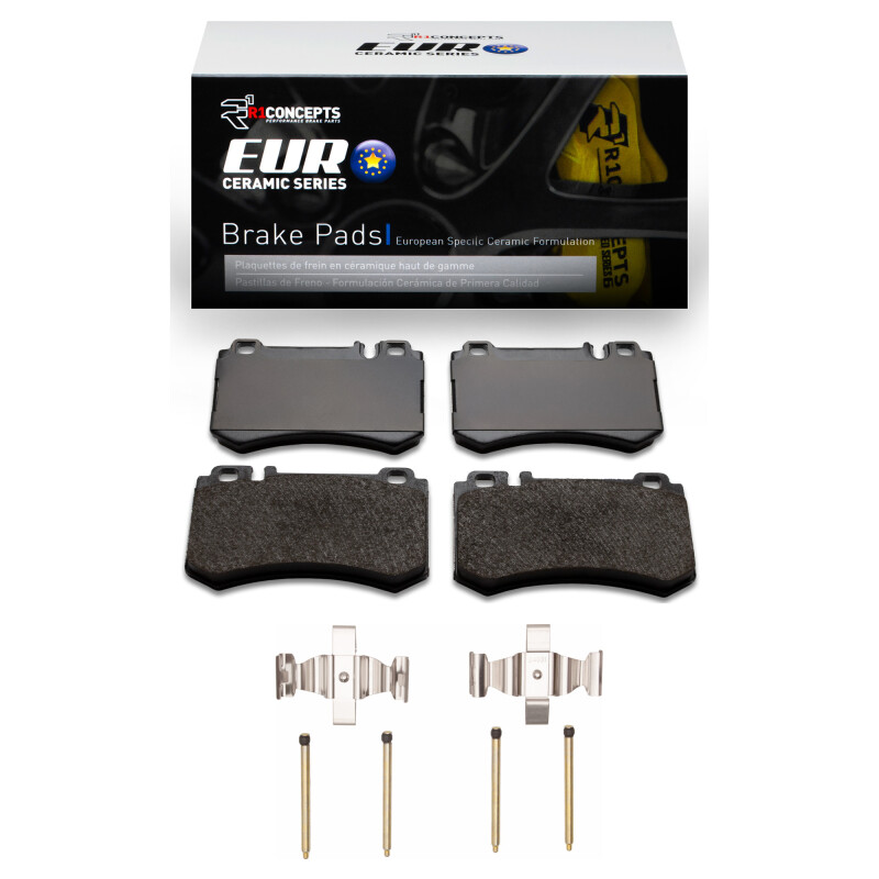 R1 07-13 Mercedes-Benz S600 Rear Euro Ceramic Pads & Hardware Kit