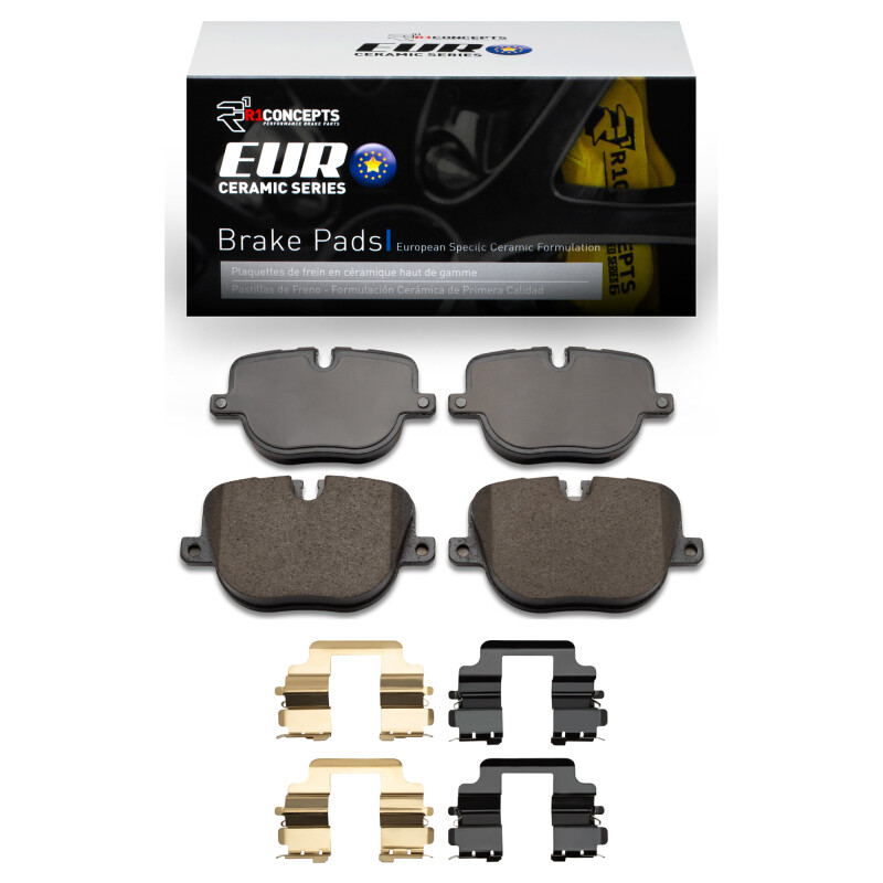 R1 10-13 Land Rover Range Rover Sport Rear Euro Ceramic Pads & Hardware Kit