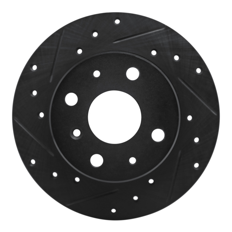 R1 88-92 Daihatsu CHARADE Front Left Drilled & Slotted Black Brake Rotor