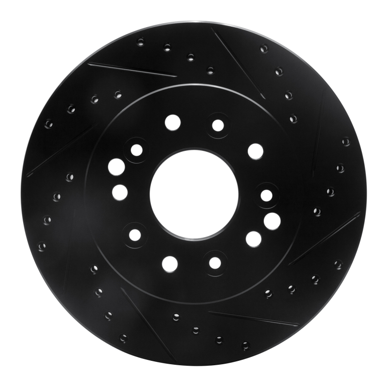 R1 63-82 Chevrolet Camaro Front/Rear Right Drilled & Slotted Black Brake Rotor