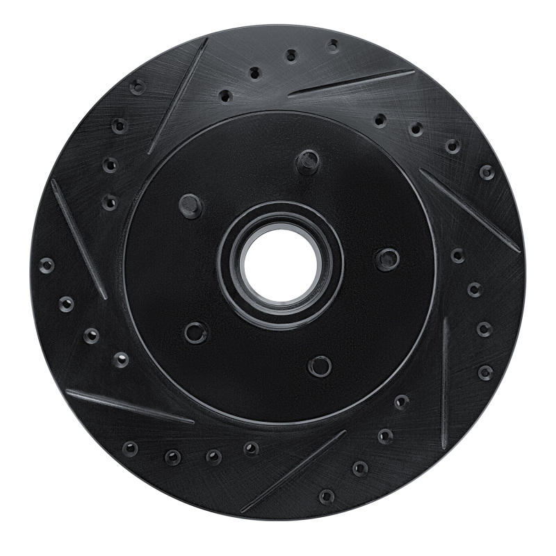 R1 85-92 Chevrolet Camaro Front Left Drilled & Slotted Black Brake Rotor
