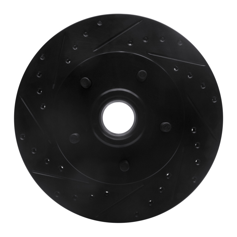 R1 69-96 Buick Riviera Front Left Drilled & Slotted Black Brake Rotor